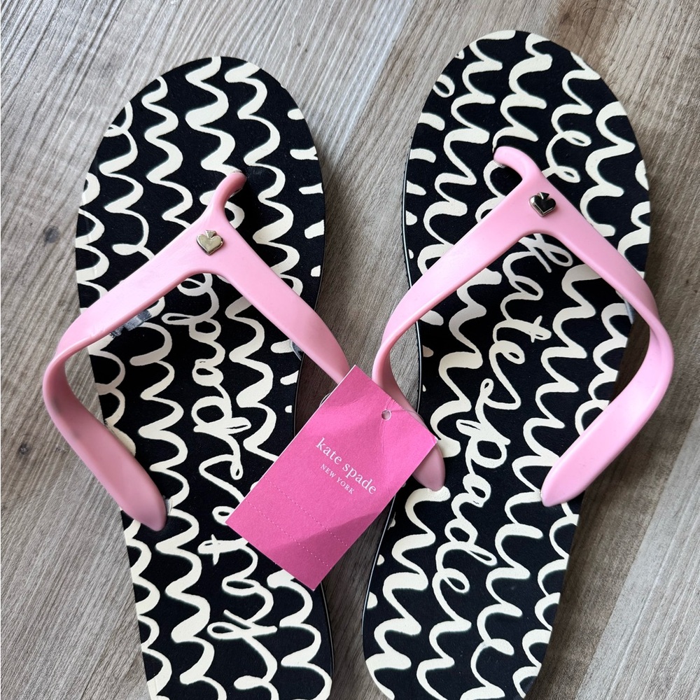 Kate Spade Pink Strap Flip Flops